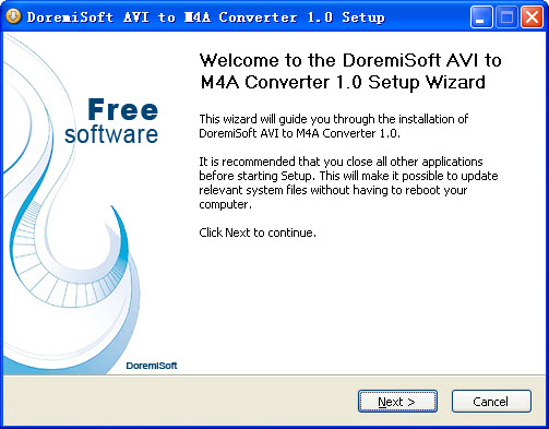 Convert AVI to M4A file